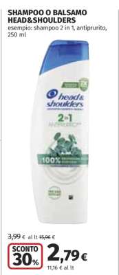 Shampoo o Balsamo Head&Shoulders
