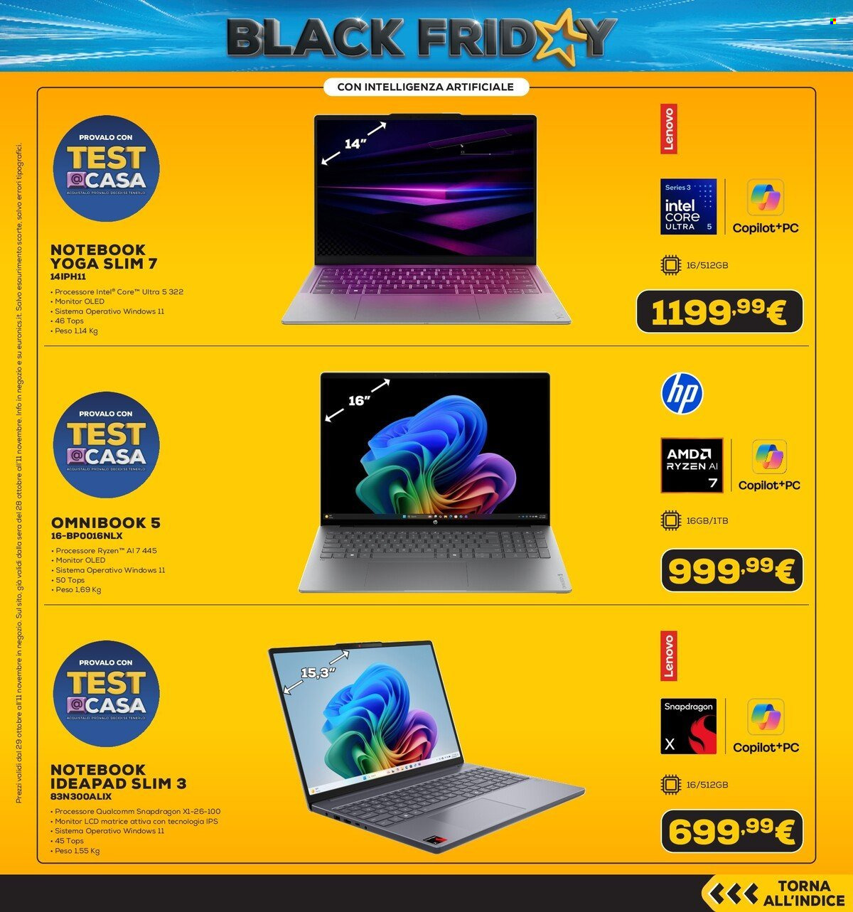 Volantino Euronics - 28/10/2026 - 11/11/2026. Pagina 10