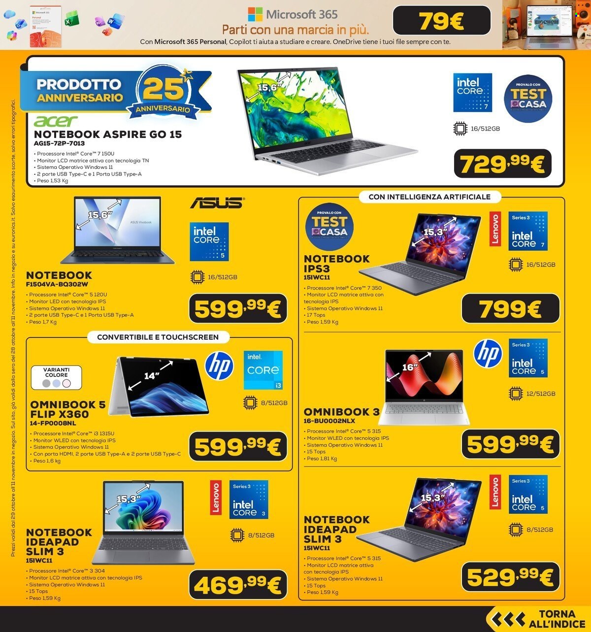 Volantino Euronics - 28/10/2026 - 11/11/2026. Pagina 13