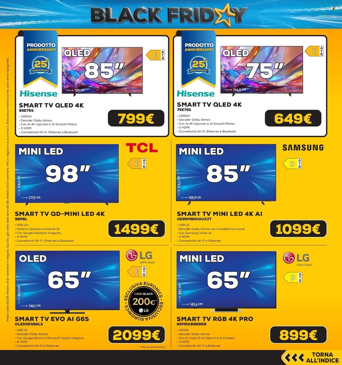 Volantino Euronics - 28/10/2026 - 11/11/2026. Pagina 20