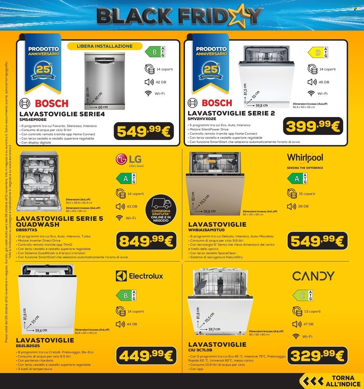 Volantino Euronics - 28/10/2026 - 11/11/2026. Pagina 46