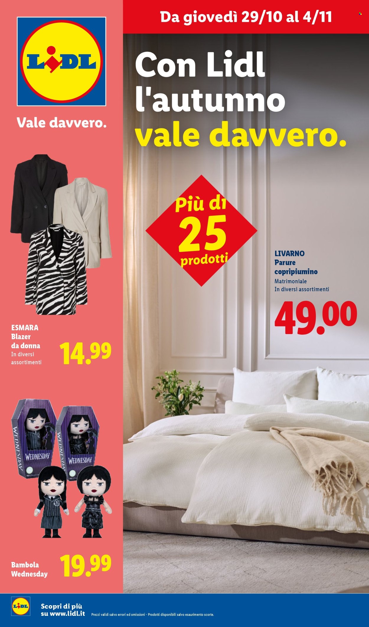 Volantino Lidl - 29/10/2026 - 4/11/2026. Pagina 1