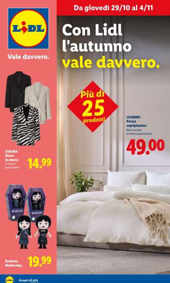Volantino Lidl - 29/10/2026 - 4/11/2026.