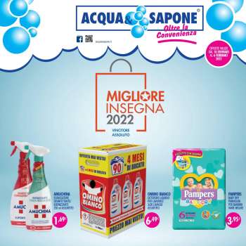 Volantino Acqua & Sapone - 18/1/2022 - 6/2/2022.