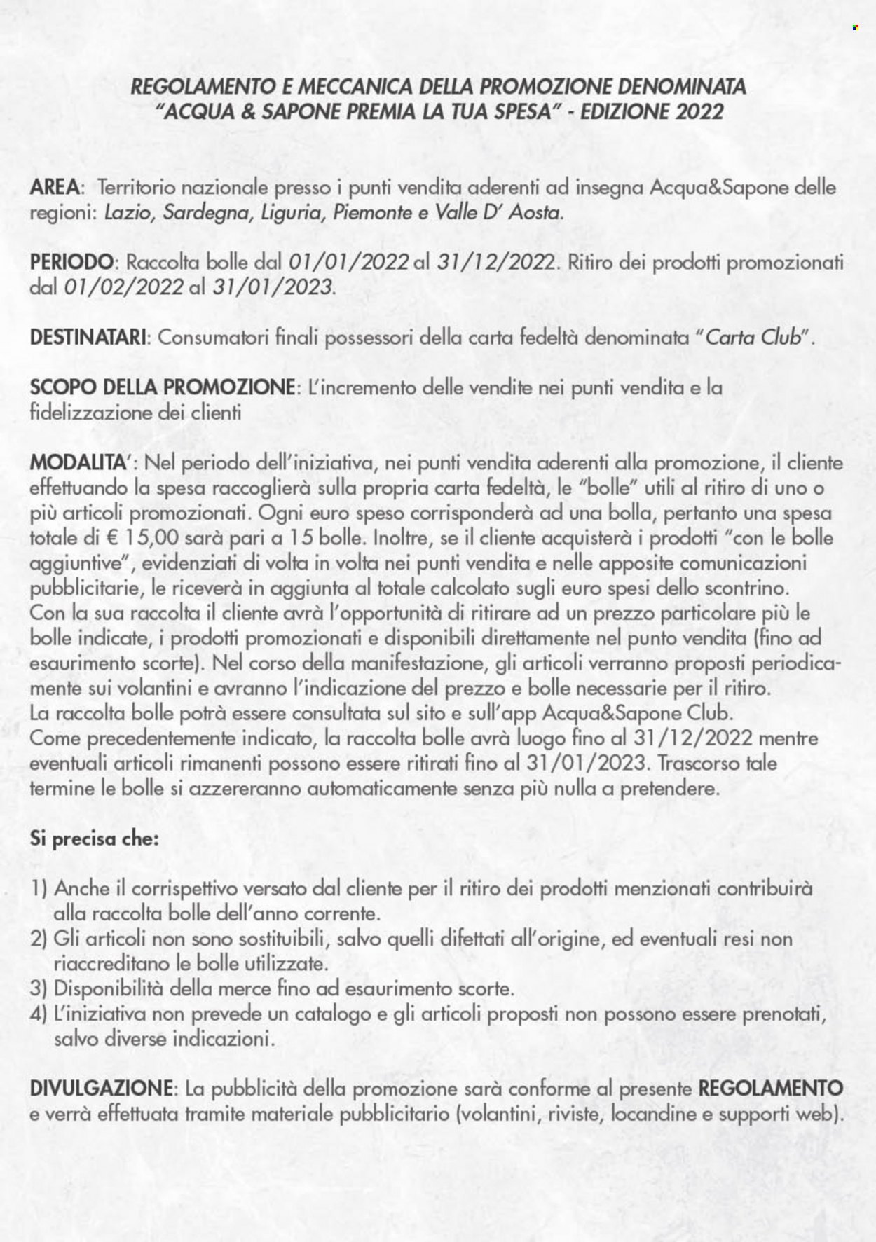 Volantino Acqua & Sapone. Pagina 23.