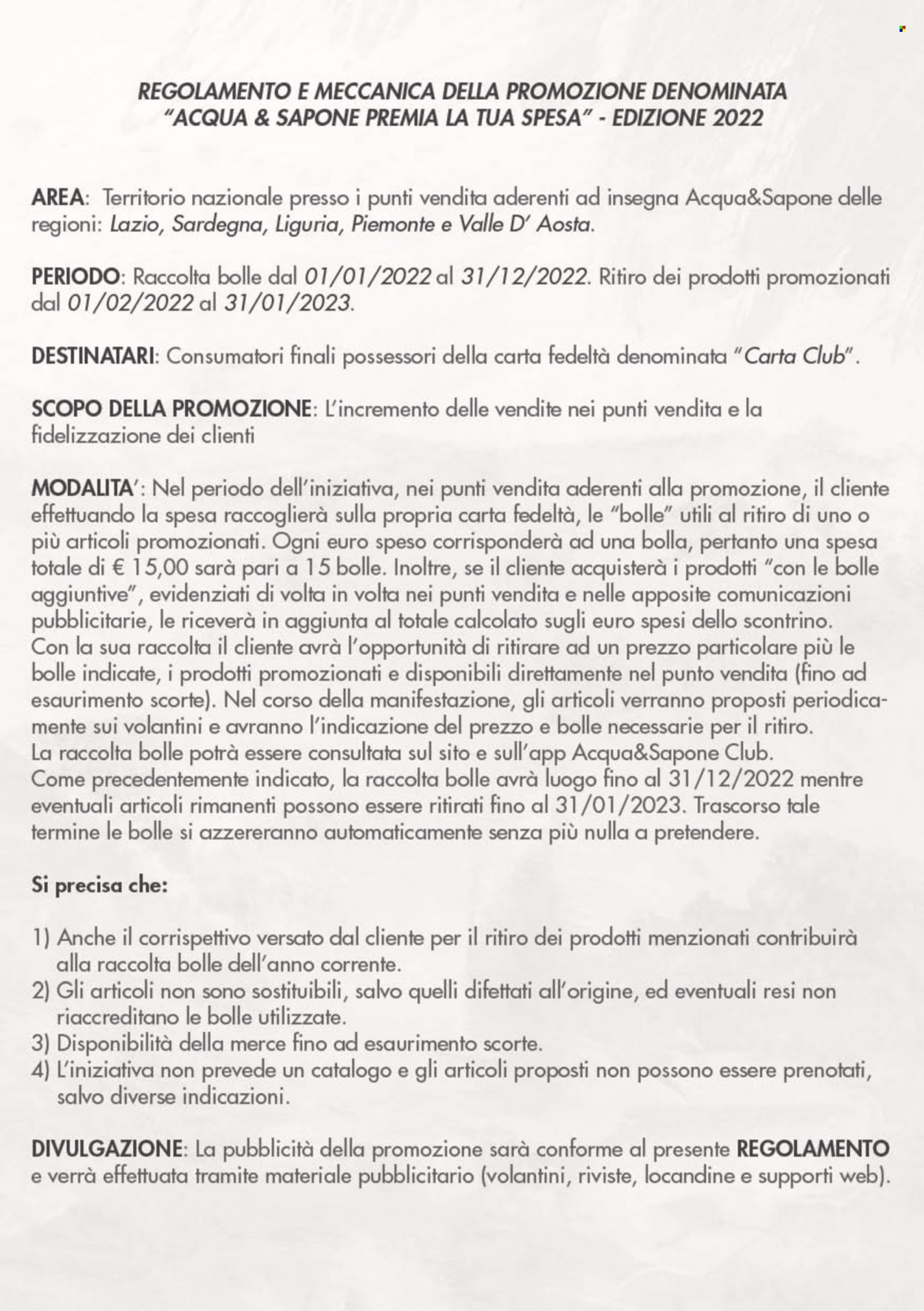 Volantino Acqua & Sapone. Pagina 15.