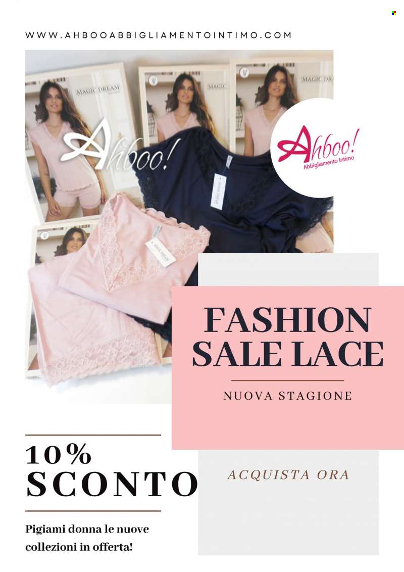 Volantino AhBoo! Abbigliamento Intimo.