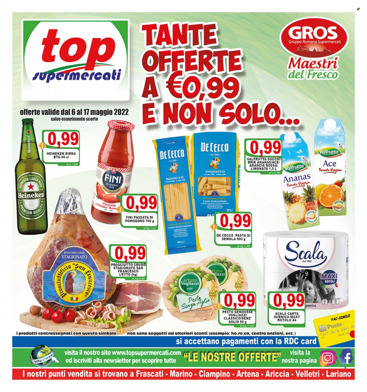 Volantino Top Supermercati - 6.5.2022 - 17.5.2022. Pagina 1.