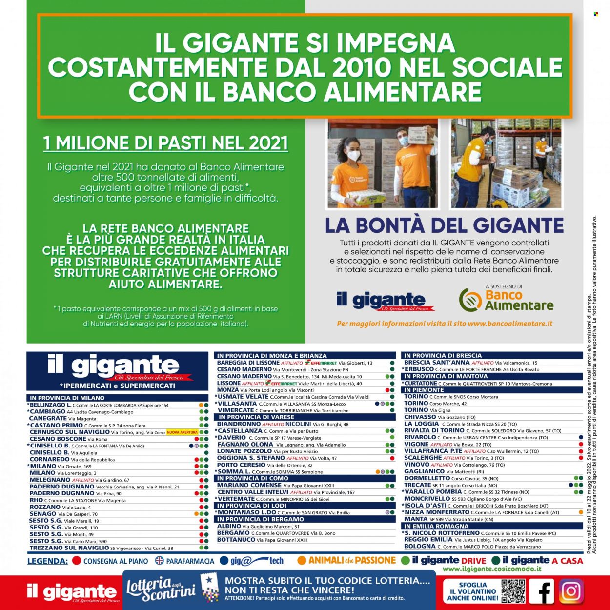 Volantino Il Gigante - 10.5.2022 - 22.5.2022. Pagina 24.