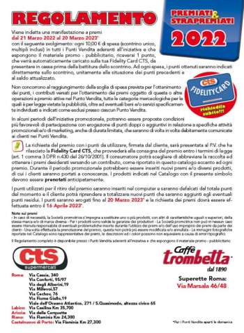 Volantino CTS supermercati - 15/5/2022 - 20/3/2023.