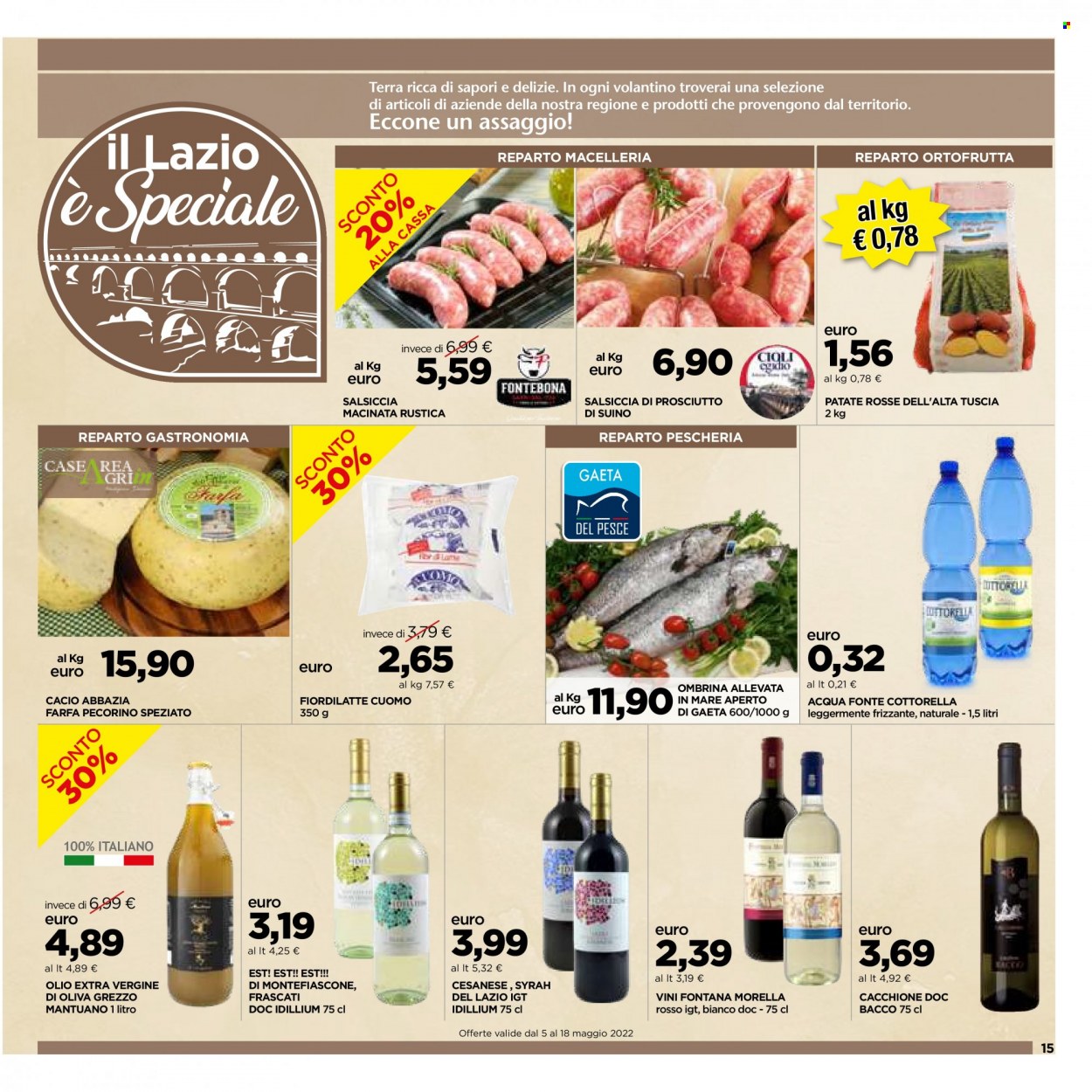 Volantino doc supermercati - 5.5.2022 - 18.5.2022. Pagina 15.