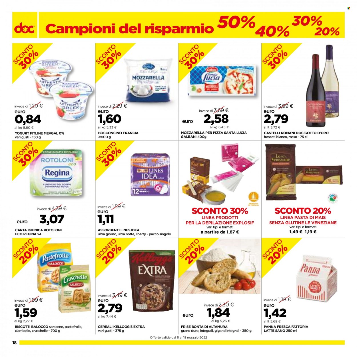 Volantino doc supermercati - 5.5.2022 - 18.5.2022. Pagina 18.