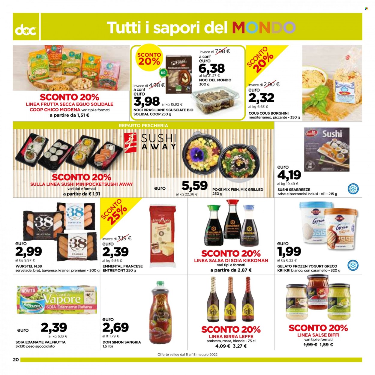 Volantino doc supermercati - 5.5.2022 - 18.5.2022. Pagina 20.