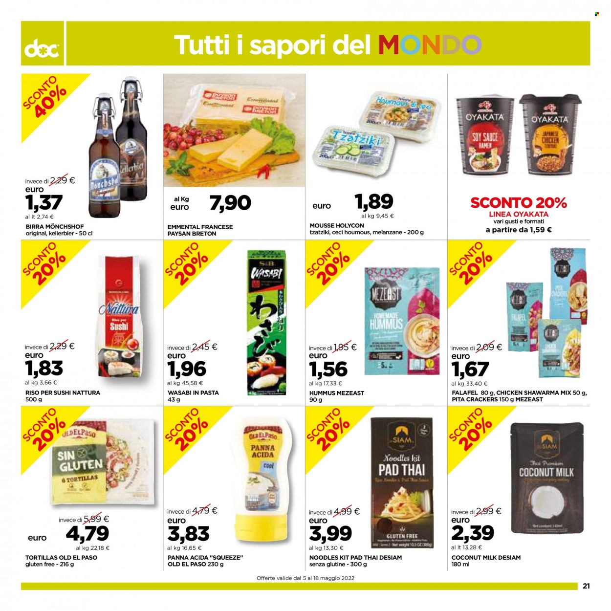 Volantino doc supermercati - 5.5.2022 - 18.5.2022. Pagina 21.