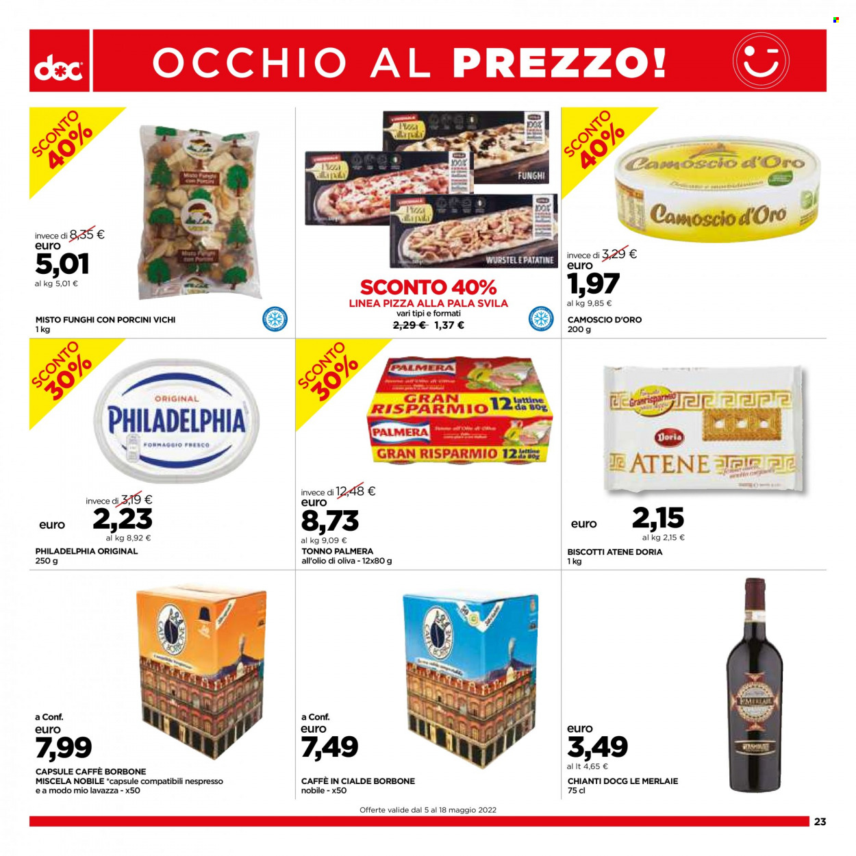 Volantino doc supermercati - 5.5.2022 - 18.5.2022. Pagina 23.