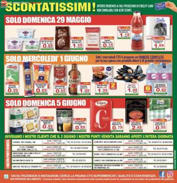 Volantino CTS supermercati - 27/5/2022 - 7/6/2022.