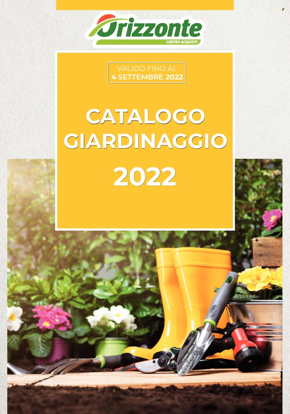 Volantino Orizzonte - 12.6.2022 - 4.9.2022. Pagina 1.