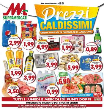 Volantino M.A. Supermercati - 29/6/2022 - 7/7/2022.