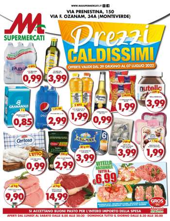 Volantino M.A. Supermercati - 29/6/2022 - 7/7/2022.