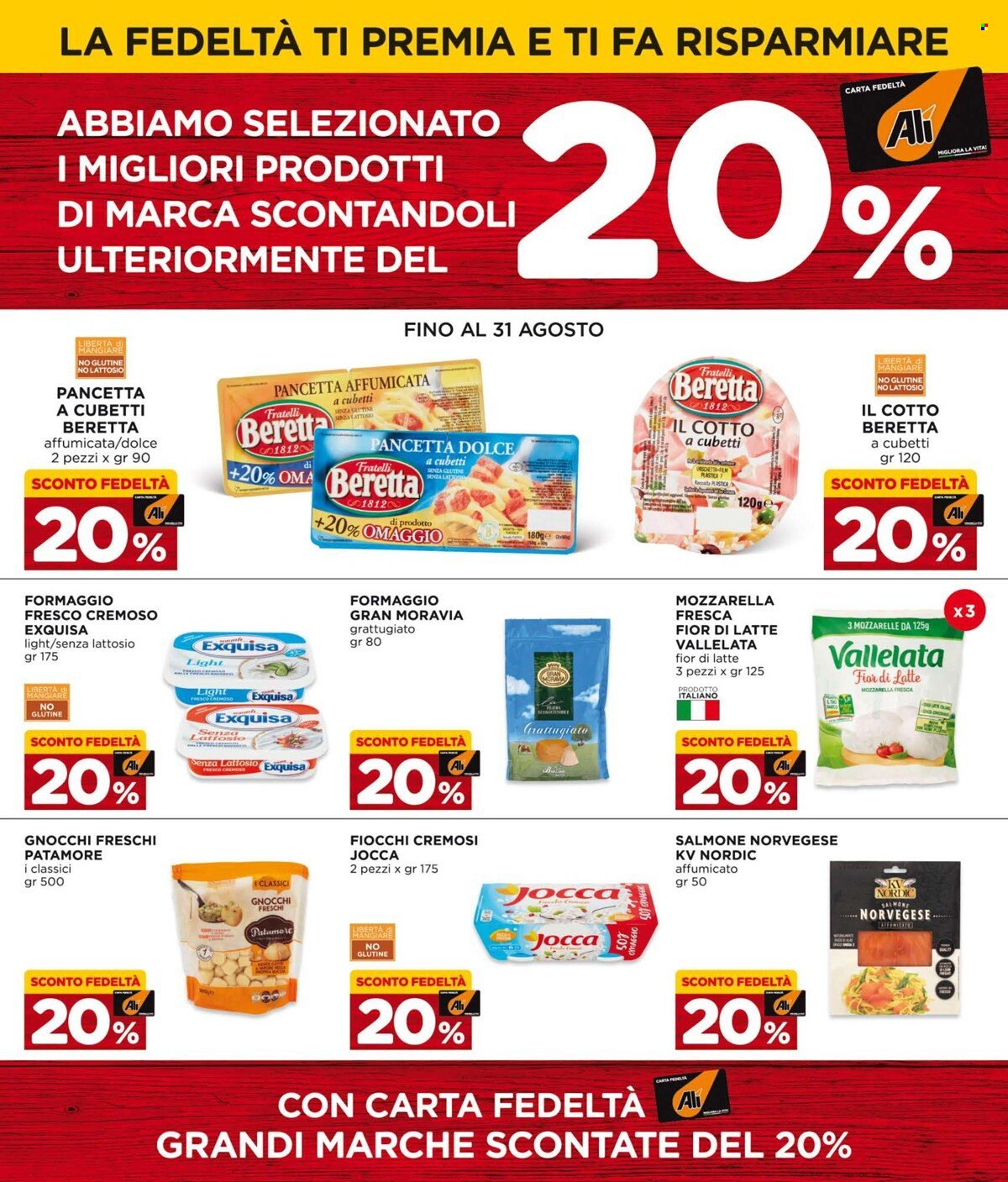 Volantino Alì Supermercati - 1.7.2022 - 31.8.2022. Pagina 1.