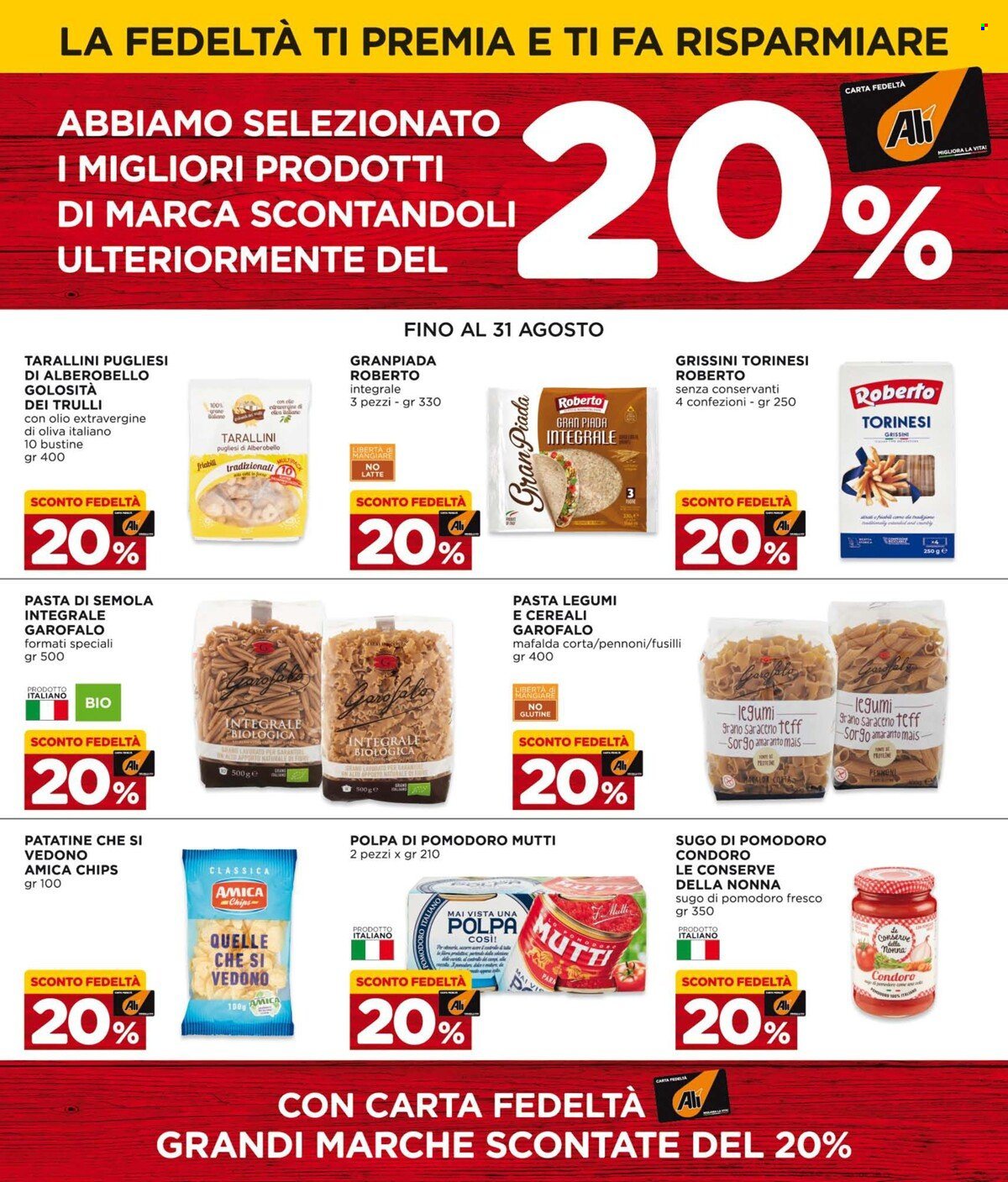 Volantino Alì Supermercati - 1.7.2022 - 31.8.2022. Pagina 4.