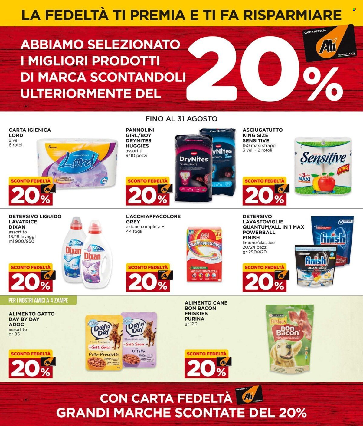 Volantino Alì Supermercati - 1.7.2022 - 31.8.2022. Pagina 8.