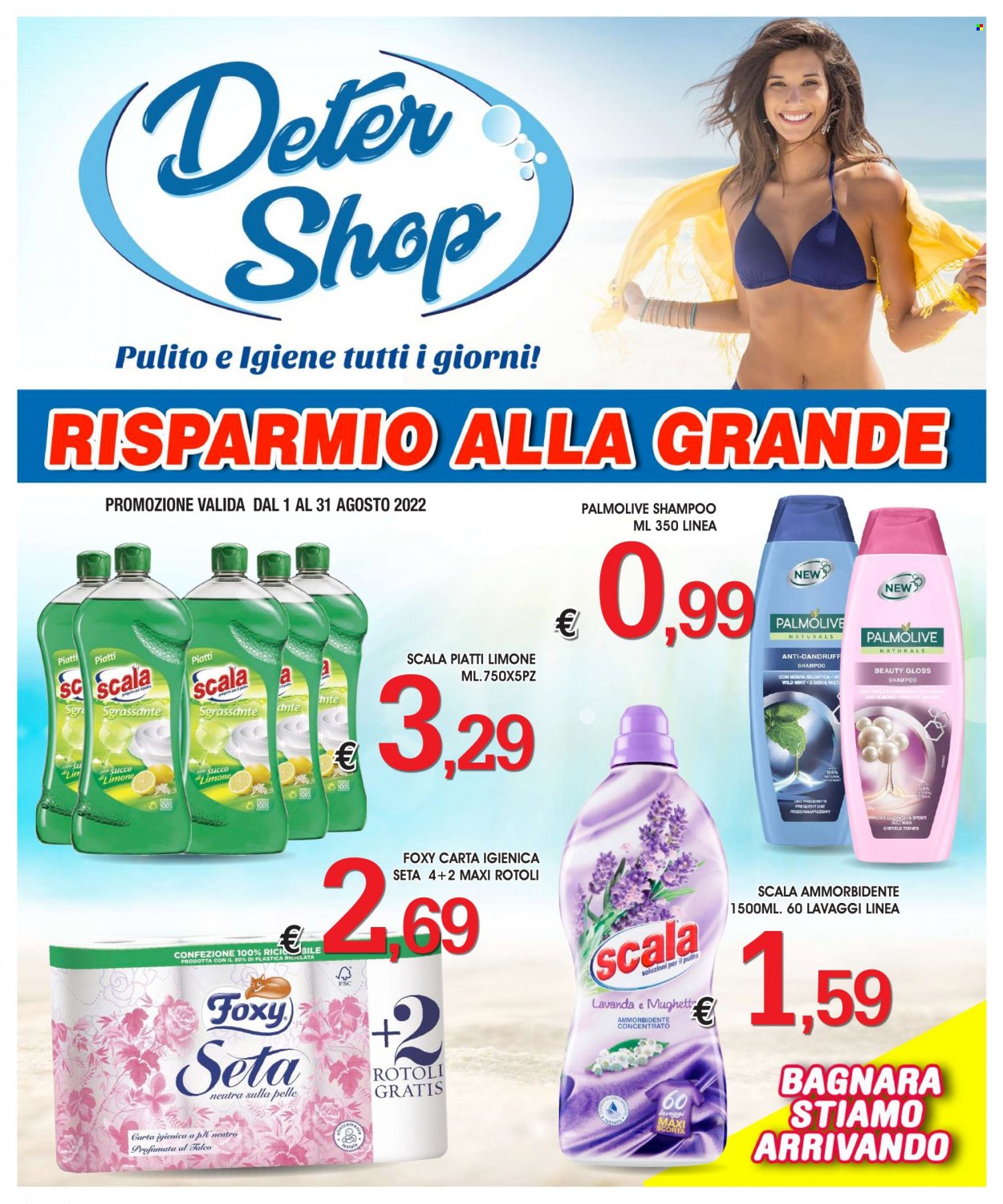 Volantino Deter Shop - 1.8.2022 - 31.8.2022. Pagina 1.