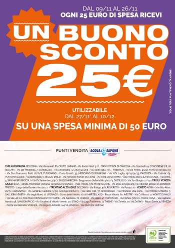 Volantino Acqua & Sapone - 9/11/2022 - 10/12/2022.
