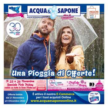 Volantino Acqua & Sapone - 21/11/2022 - 4/12/2022.