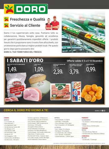 Volantino Doro Supermercati - 29/11/2022 - 11/12/2022.