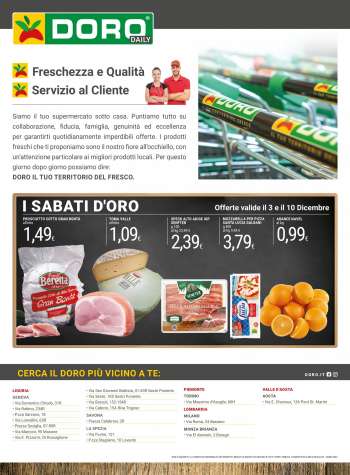Volantino Doro Supermercati - 29/11/2022 - 11/12/2022.