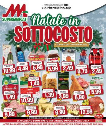 Volantino M.A. Supermercati - 1/12/2022 - 12/12/2022.