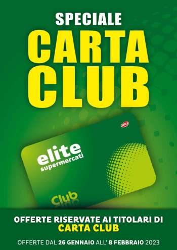 Volantino Elite Supermercati - Carta Club