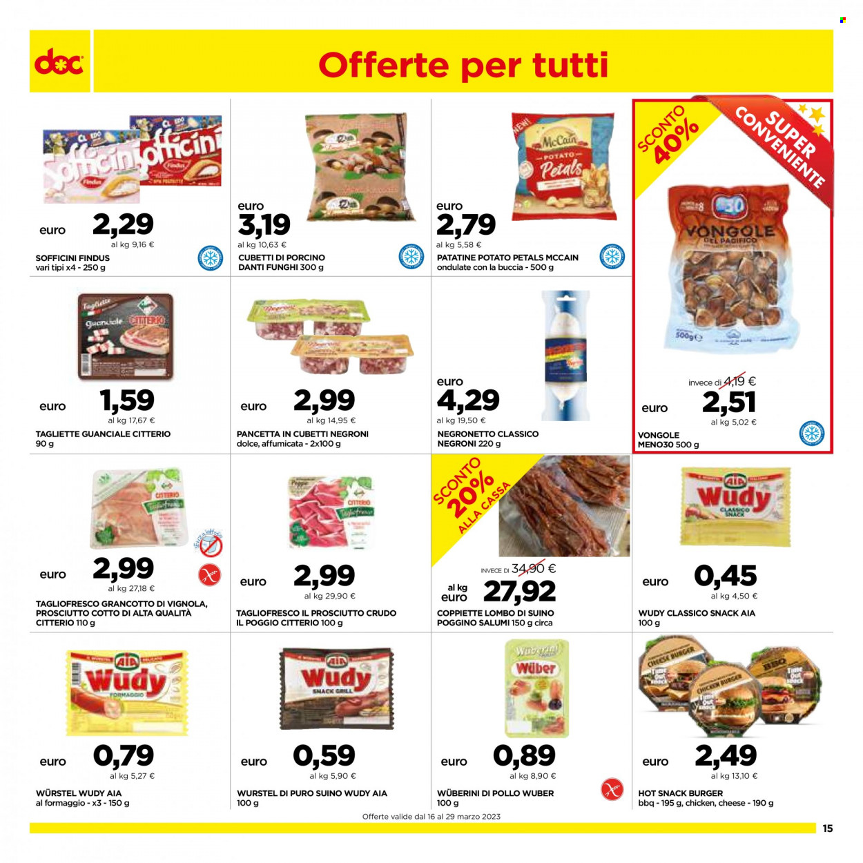Volantino doc supermercati - 16.3.2023 - 29.3.2023. Pagina 15.