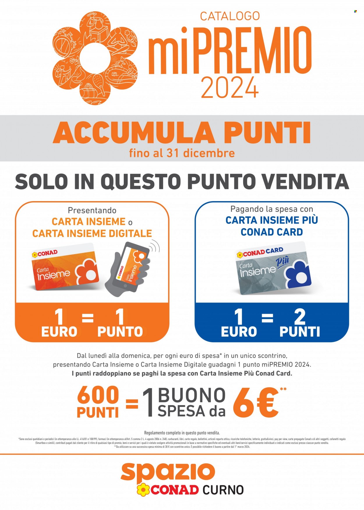 Volantino Spazio Conad - 1/1/2024 - 31/12/2024. Pagina 1