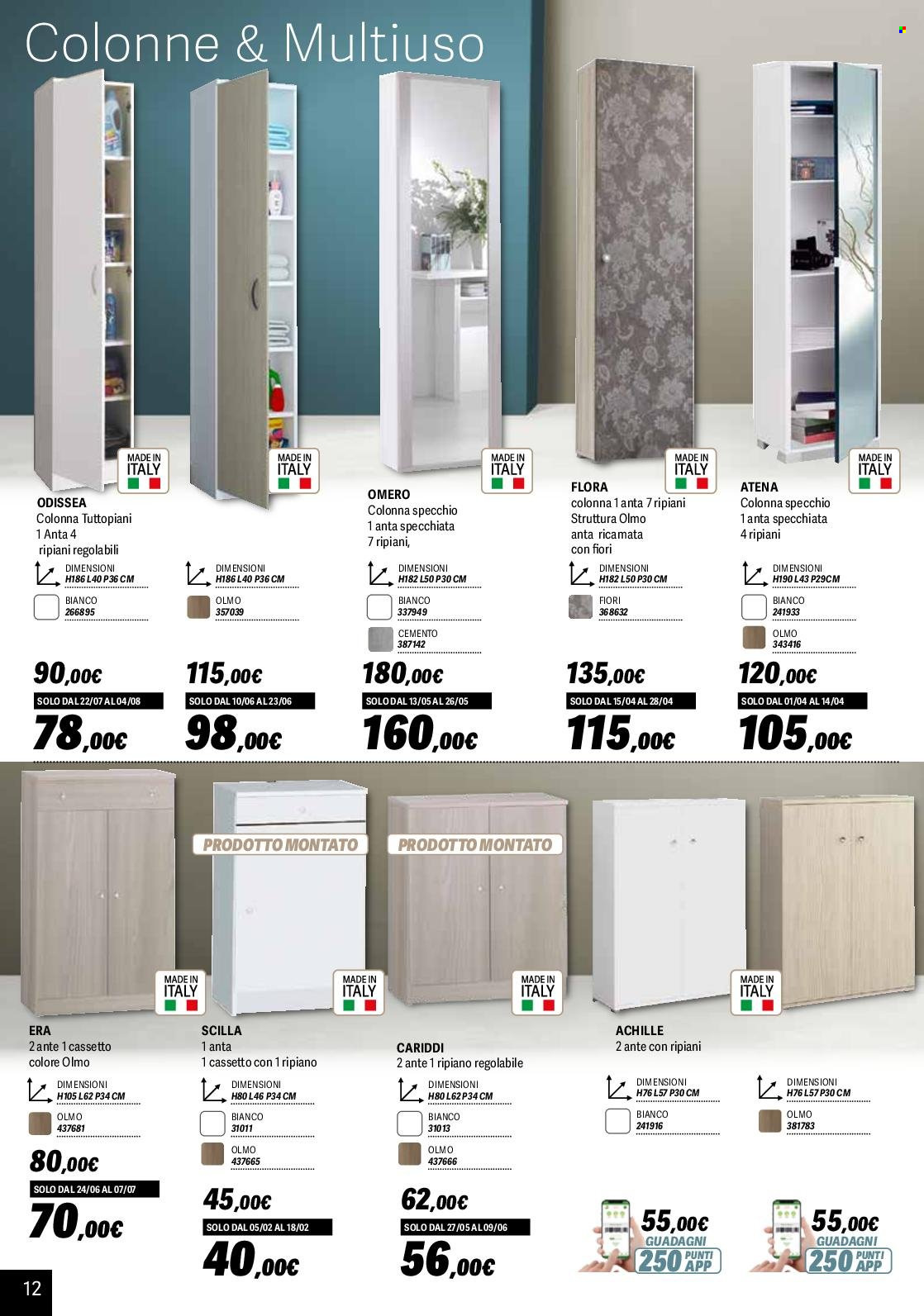 thumbnail - Volantino Orizzonte - 1/2/2024 - 1/9/2024 - Prodotti in offerta - specchio, cemento, fiori. Pagina 12.