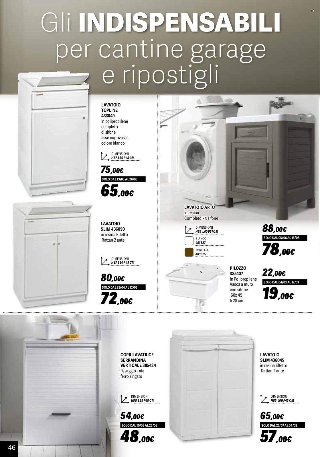 thumbnail - Volantino Orizzonte - 1/2/2024 - 1/9/2024 - Prodotti in offerta - lavatoio. Pagina 46.