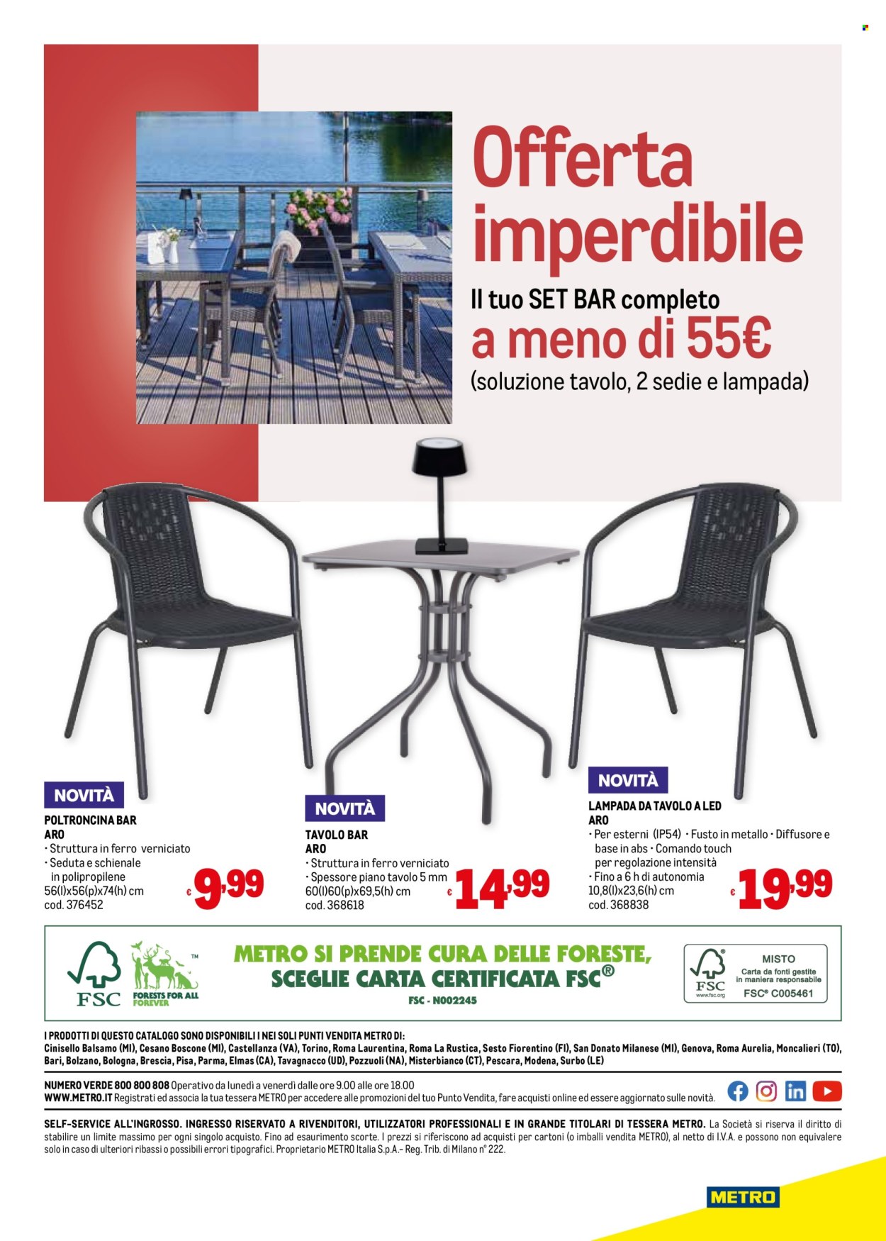 thumbnail - Volantino Metro - 8/2/2024 - 29/5/2024 - Prodotti in offerta - poltroncina, diffusore, sedia, lampada, lampada da tavolo, schienale. Pagina 32.