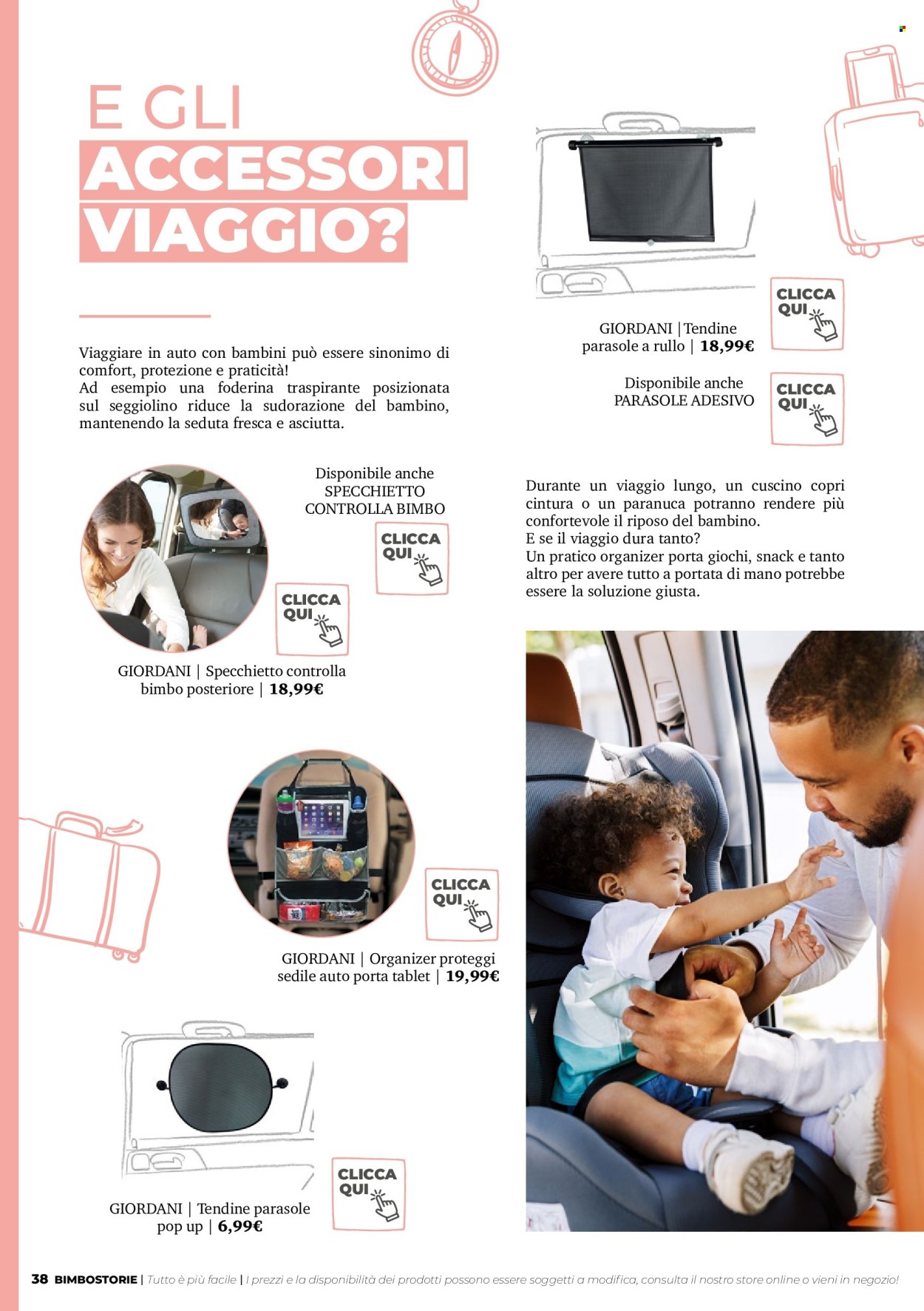 thumbnail - Volantino Bimbo Store - Prodotti in offerta - organizer, cuscino, seggiolino per auto. Pagina 38.