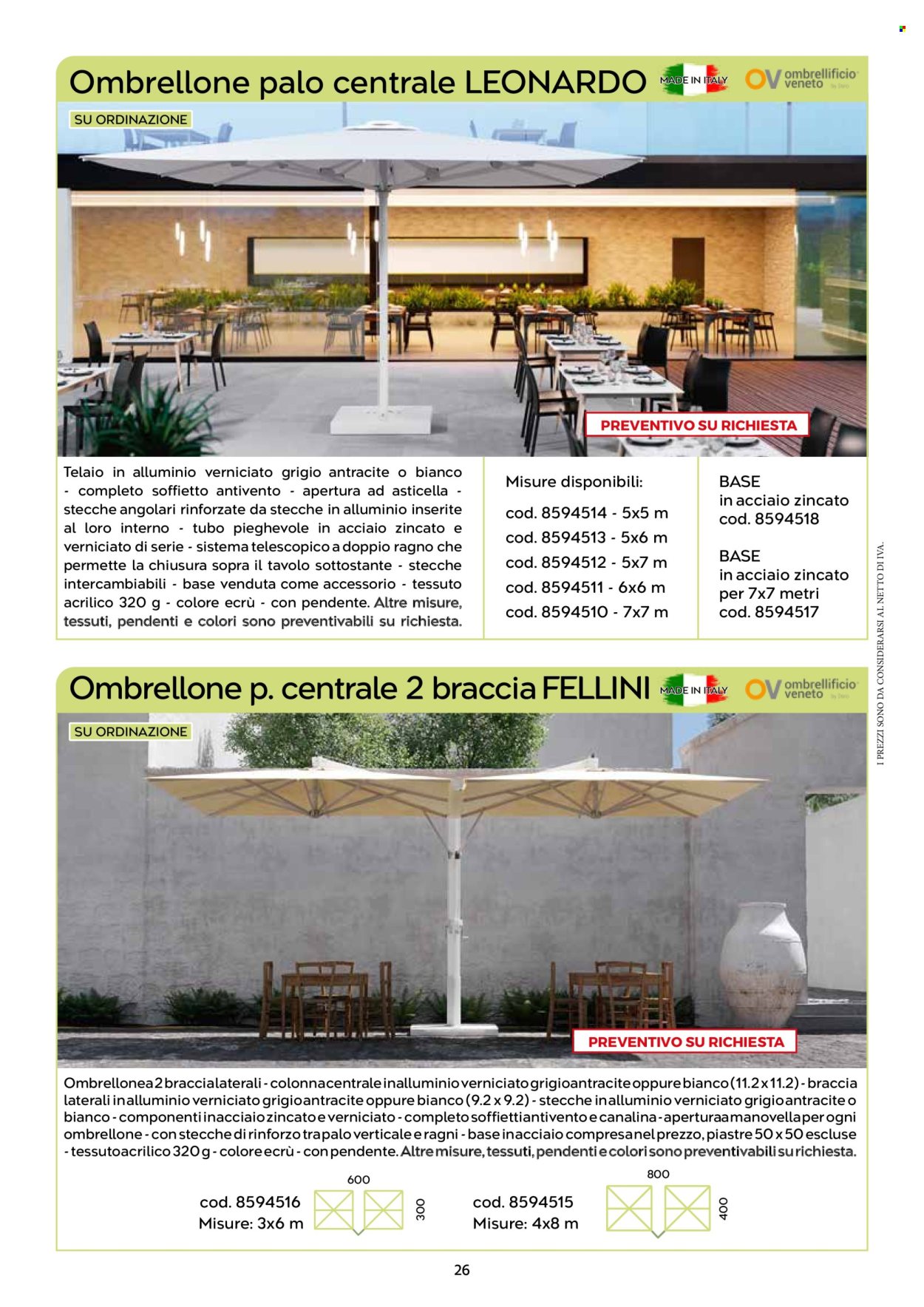 thumbnail - Volantino C+C Cash & Carry - 11/3/2024 - 31/8/2024 - Prodotti in offerta - tubo, tavolo, pendenti, ombrellone. Pagina 26.