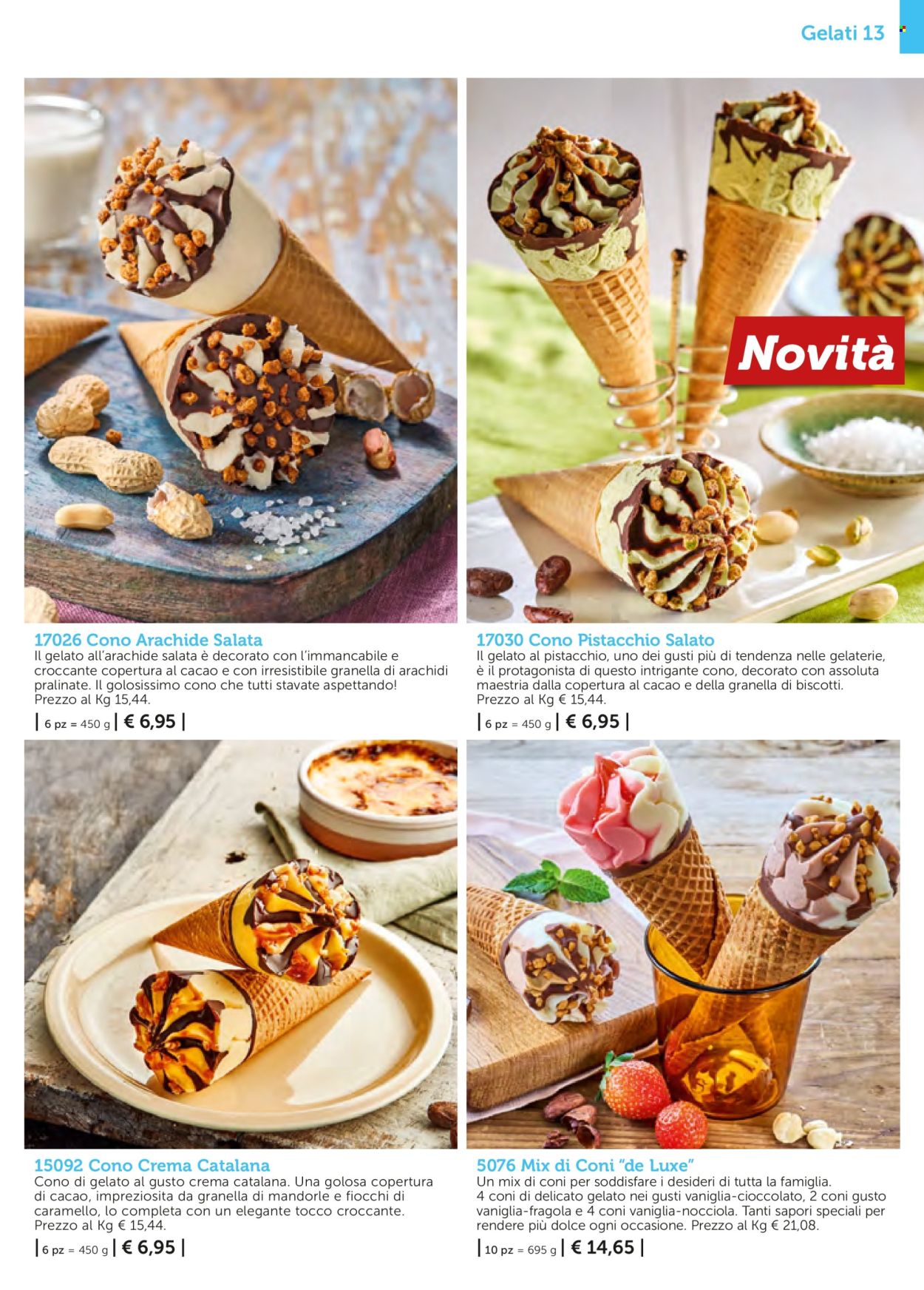 thumbnail - Volantino Bofrost - Prodotti in offerta - gelato, cono di gelato, dolce. Pagina 13.