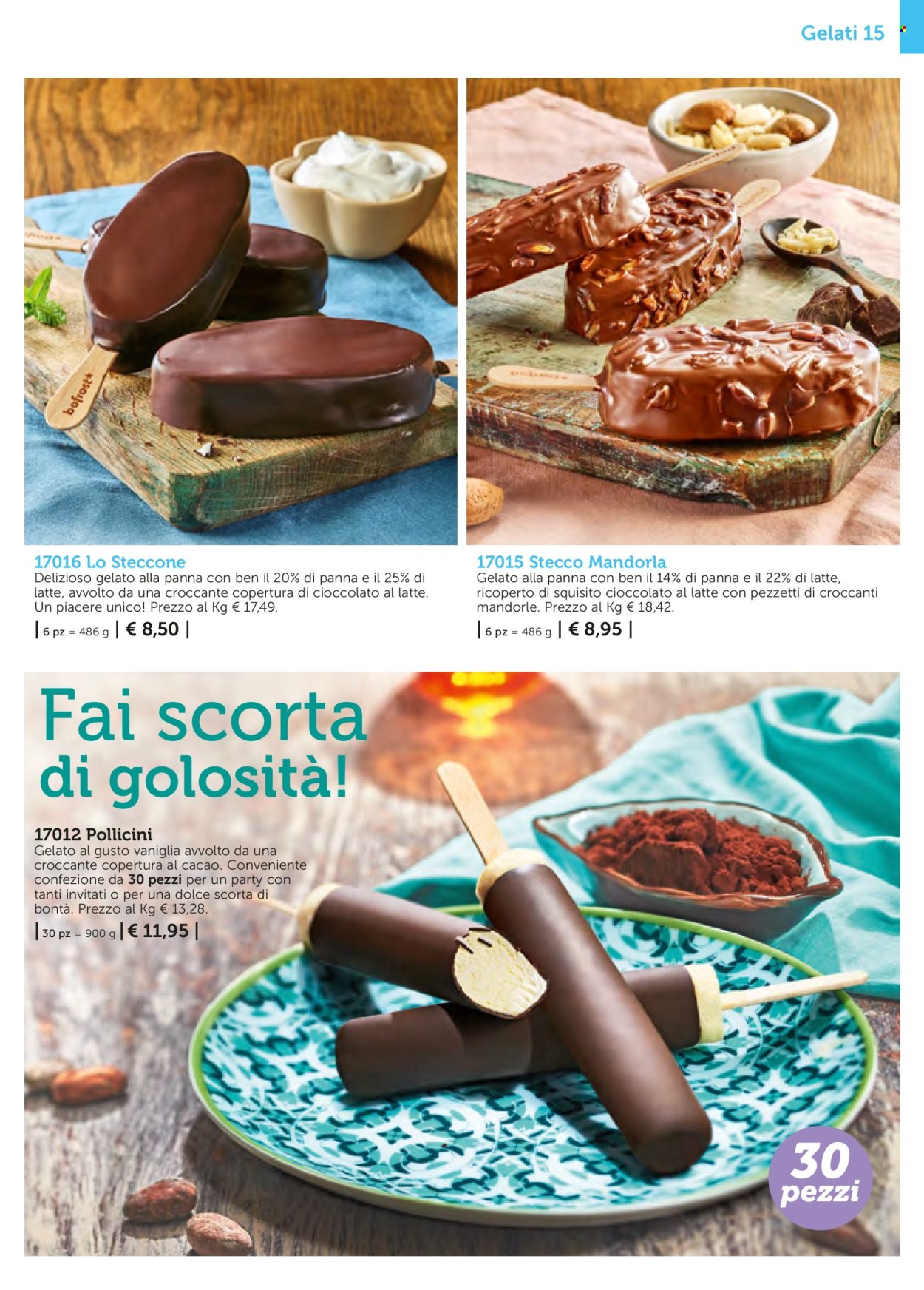 thumbnail - Volantino Bofrost - Prodotti in offerta - gelato, dolce. Pagina 15.