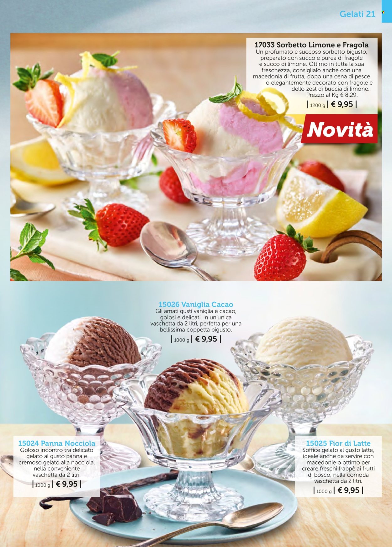 thumbnail - Volantino Bofrost - Prodotti in offerta - Fior di Latte, gelato, sorbetto. Pagina 21.