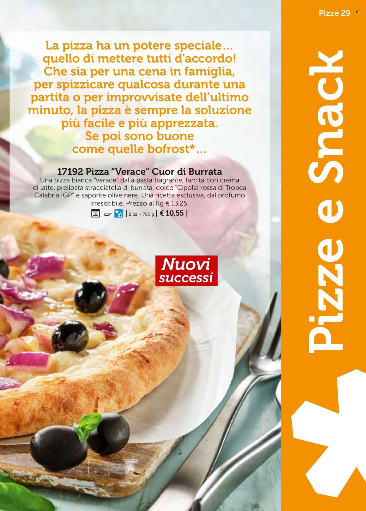 thumbnail - Volantino Bofrost - Prodotti in offerta - formaggio, burrata, pizza, dolce. Pagina 29.