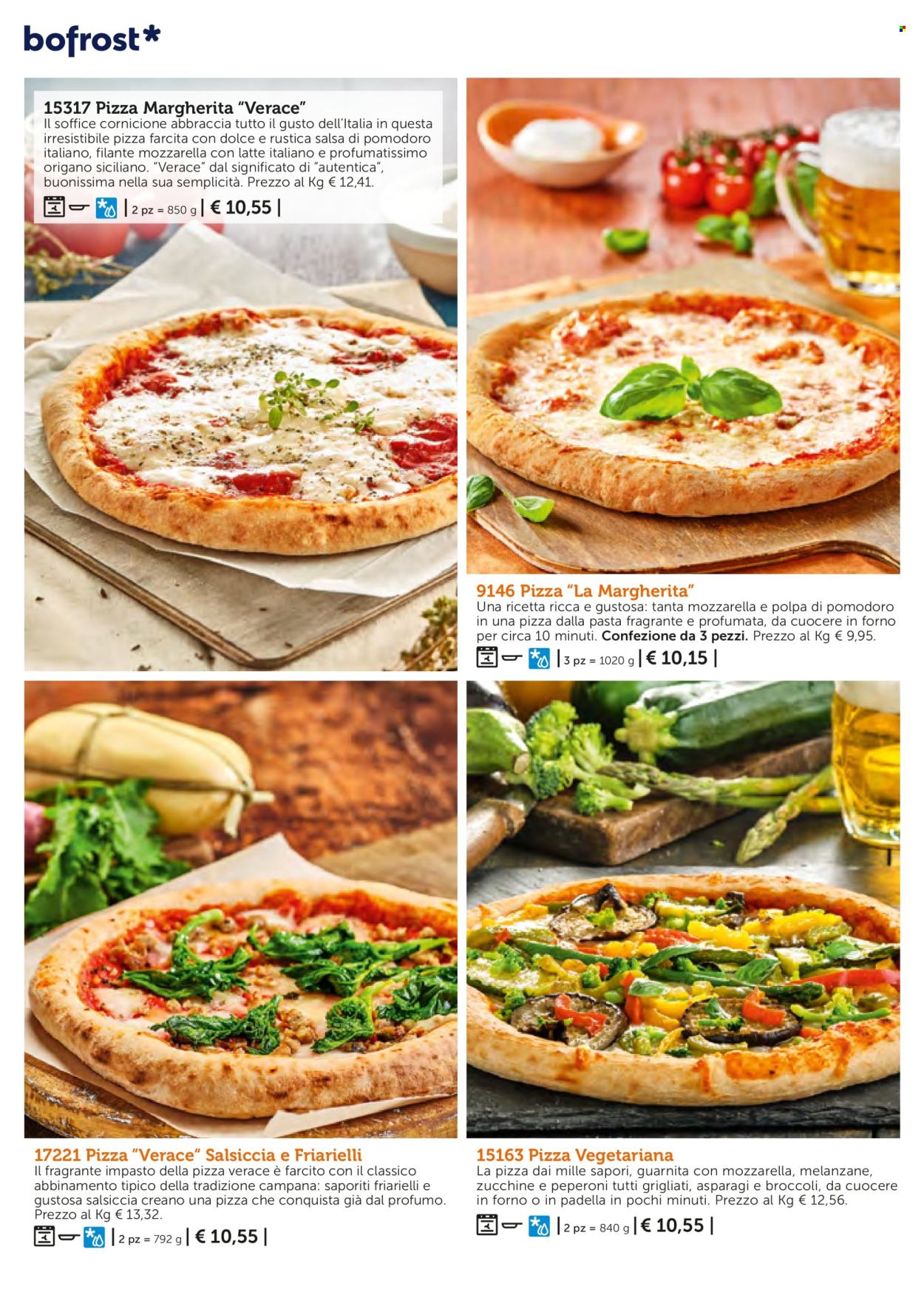 thumbnail - Volantino Bofrost - Prodotti in offerta - friarielli, pizza, pizza Margherita, dolce. Pagina 30.