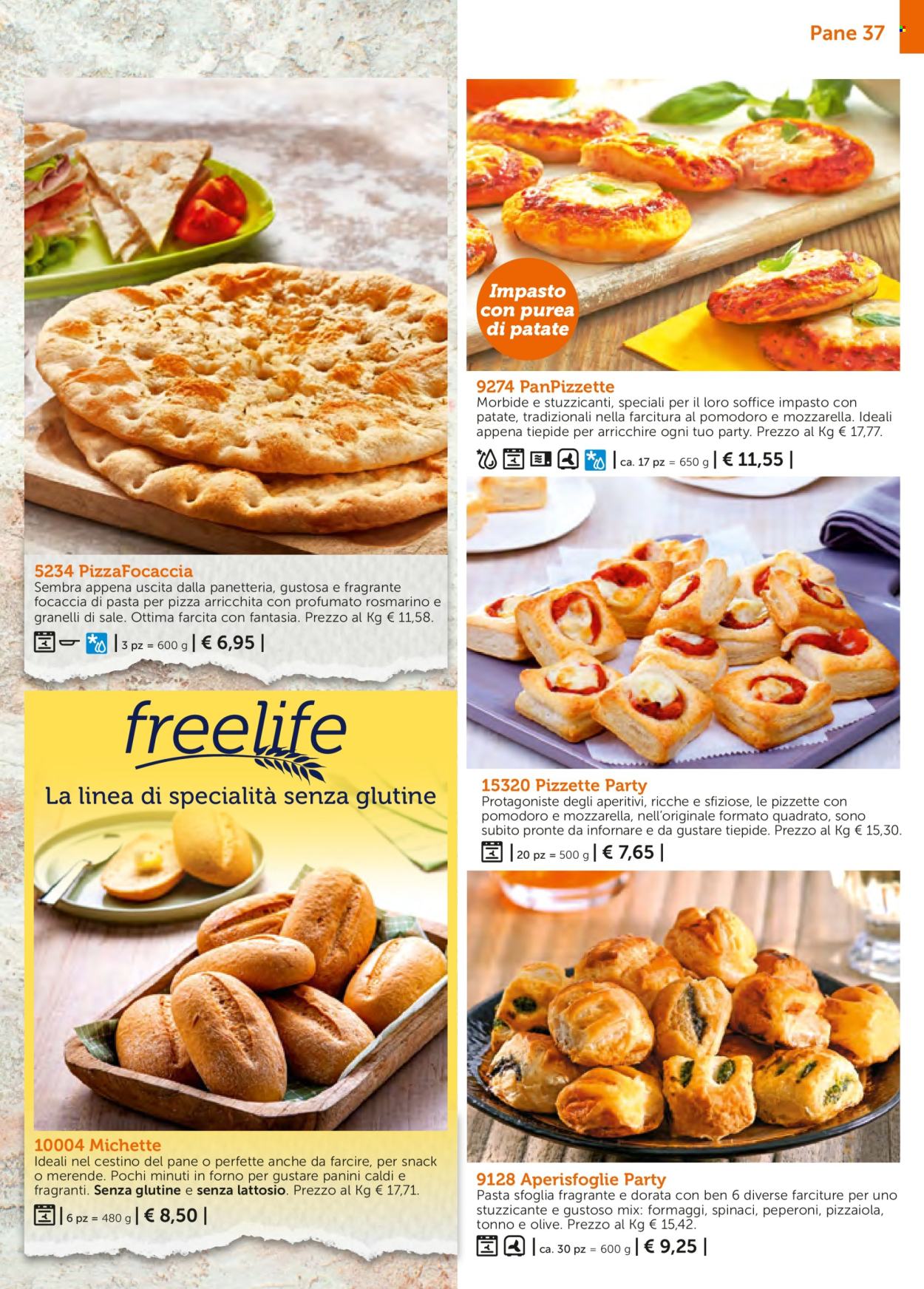 thumbnail - Volantino Bofrost - Prodotti in offerta - pasta sfoglia, impasto per pizza e focaccia. Pagina 37.