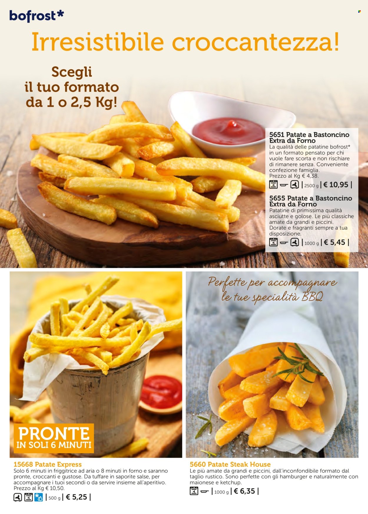thumbnail - Volantino Bofrost - Prodotti in offerta - steak, hamburger, patatine fritte, aperitivo. Pagina 96.