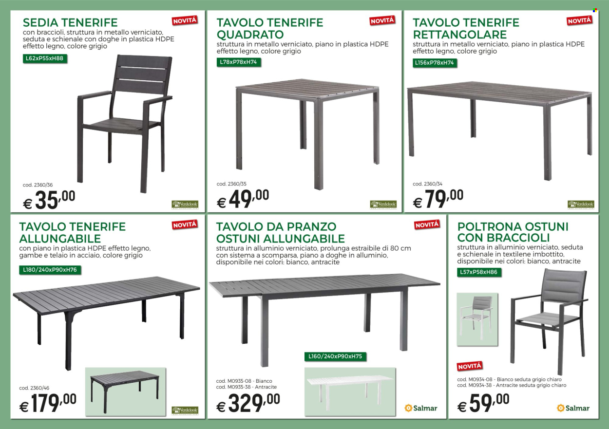 thumbnail - Volantino Brico Ok - Prodotti in offerta - prolunga, tavolo, sedia, poltrona, schienale. Pagina 4.