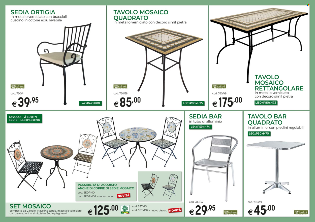 thumbnail - Volantino Brico Ok - Prodotti in offerta - cuscino, tavolo, tavolino, sedia. Pagina 5.