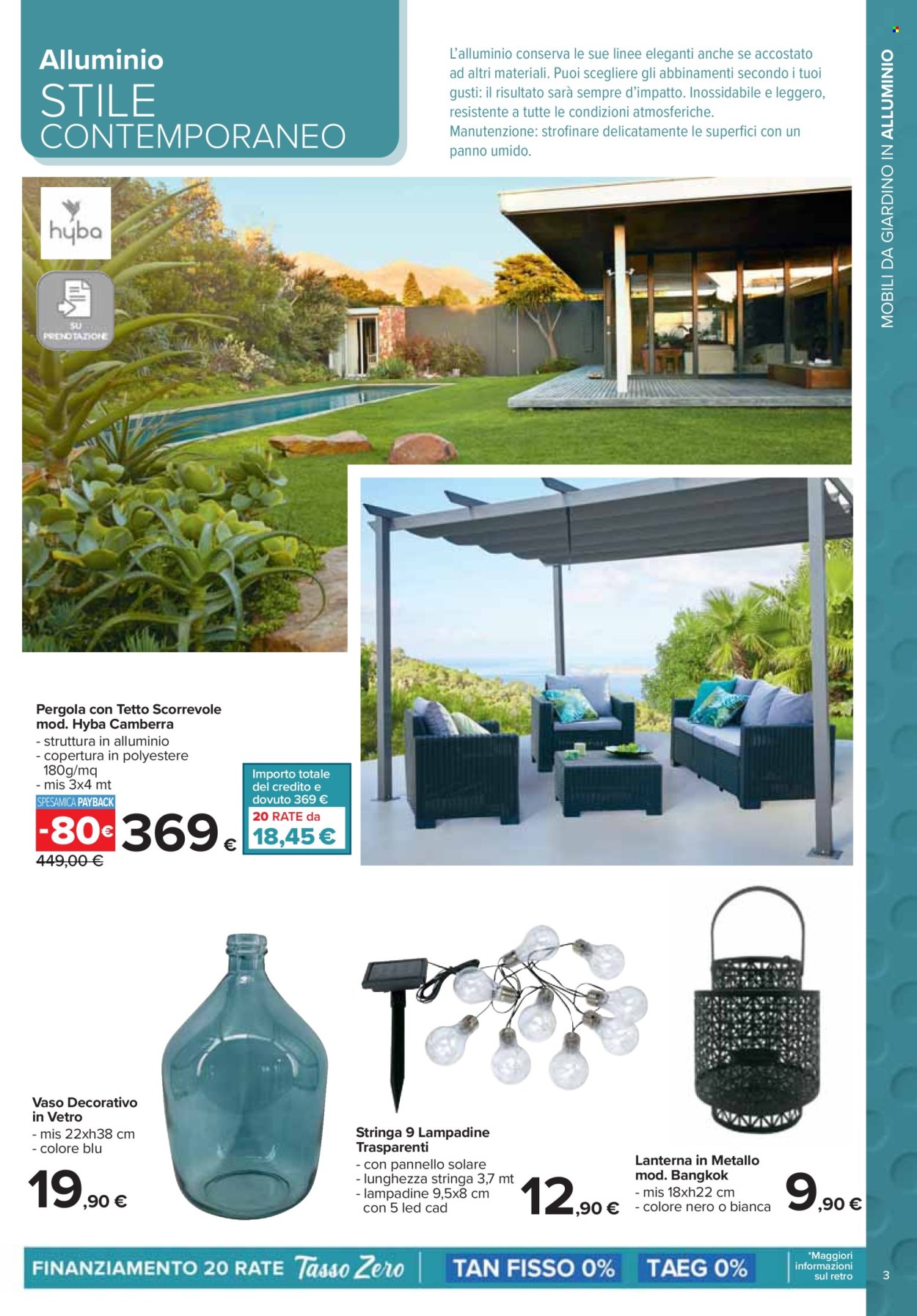 thumbnail - Volantino Carrefour - 25/3/2024 - 5/5/2024 - Prodotti in offerta - lanterna, lampadina, copertura, vaso. Pagina 3.